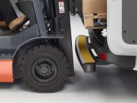 Forklift Truck Approaching Impact Step